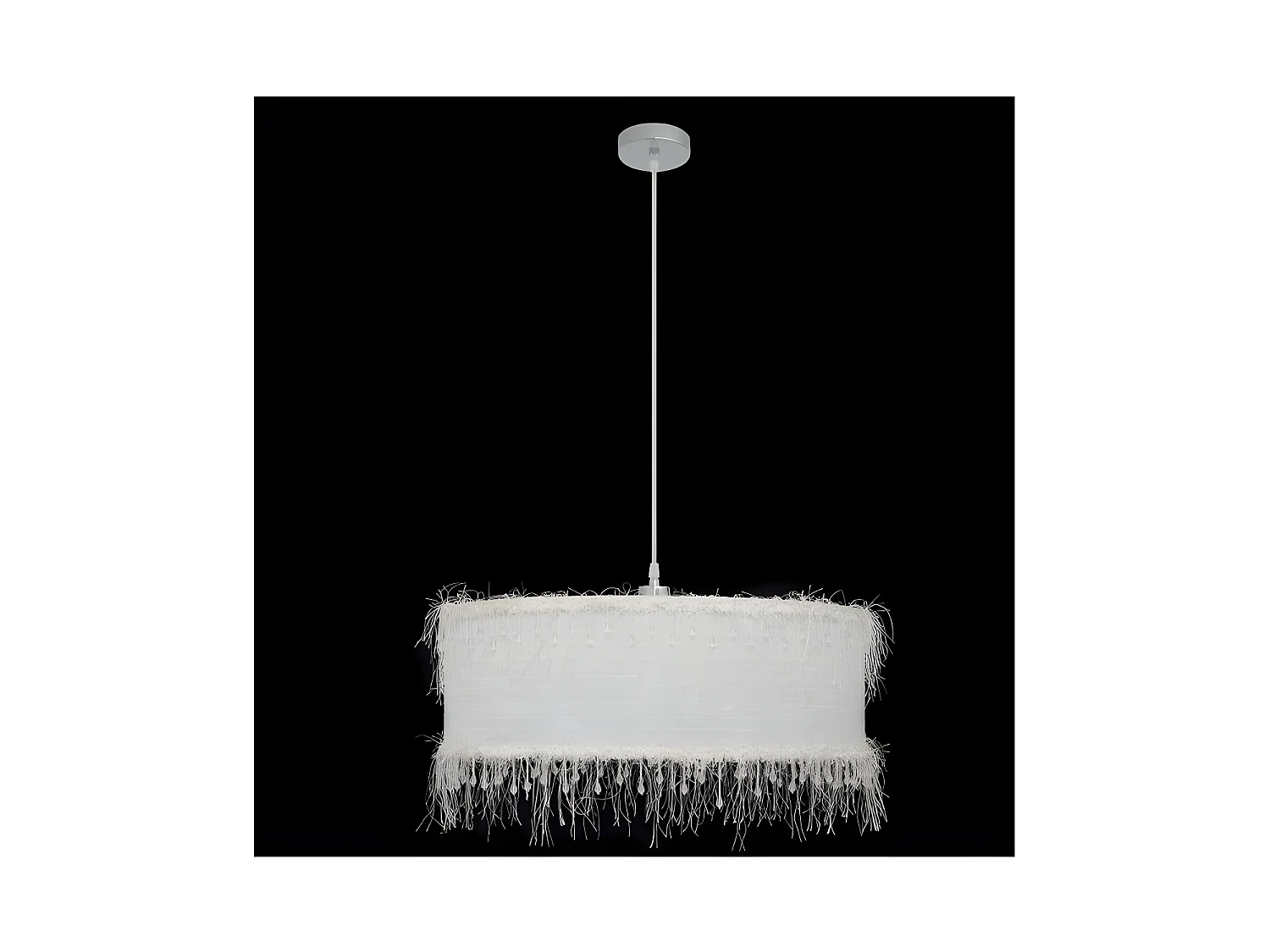 Lampe suspendue modèle fils 1xe27 blanc 50 D de FABRILAMP