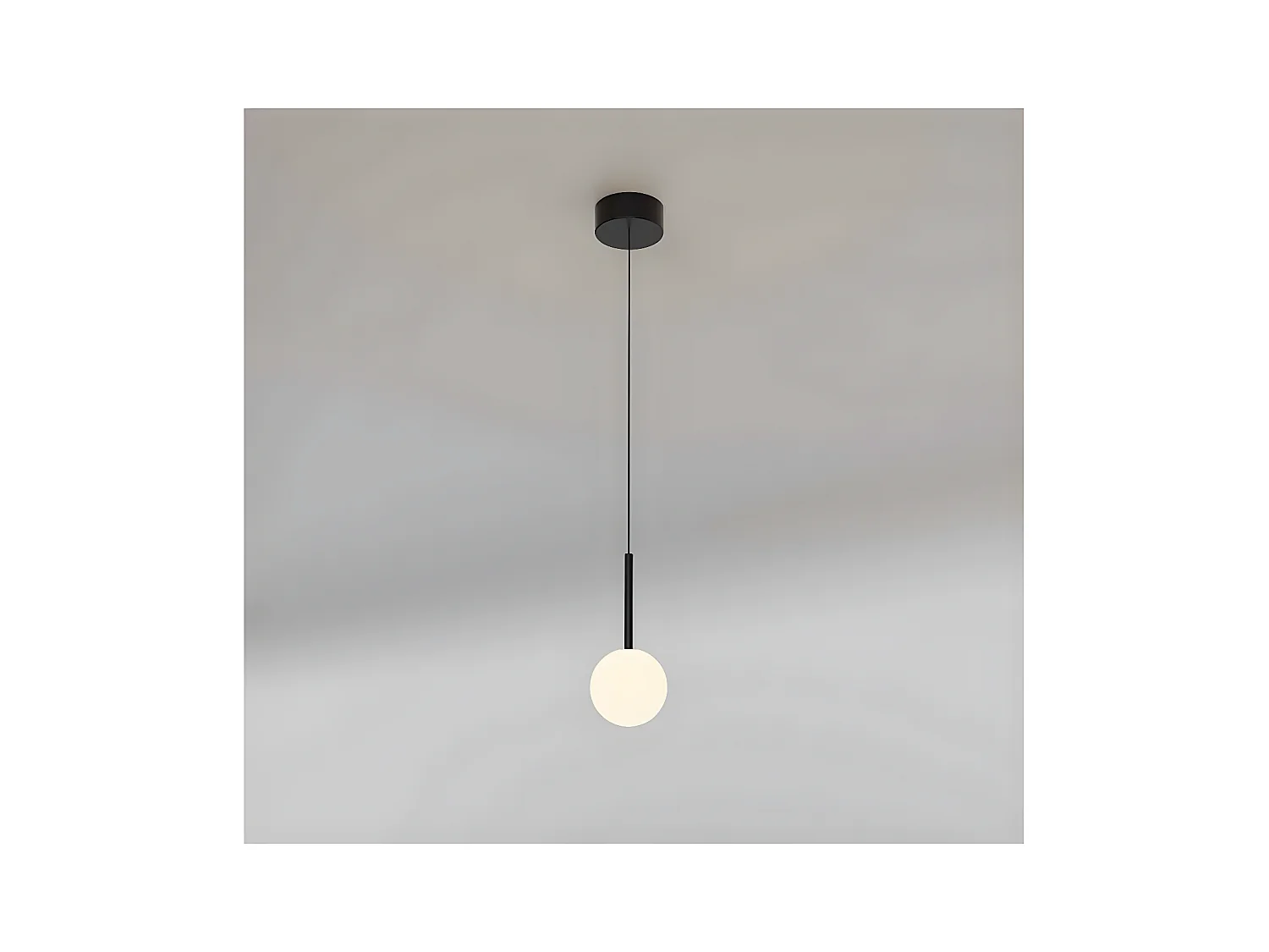 Suspension 1 modèle de lumière CELLAR avec tulipe sphérique MANTRA