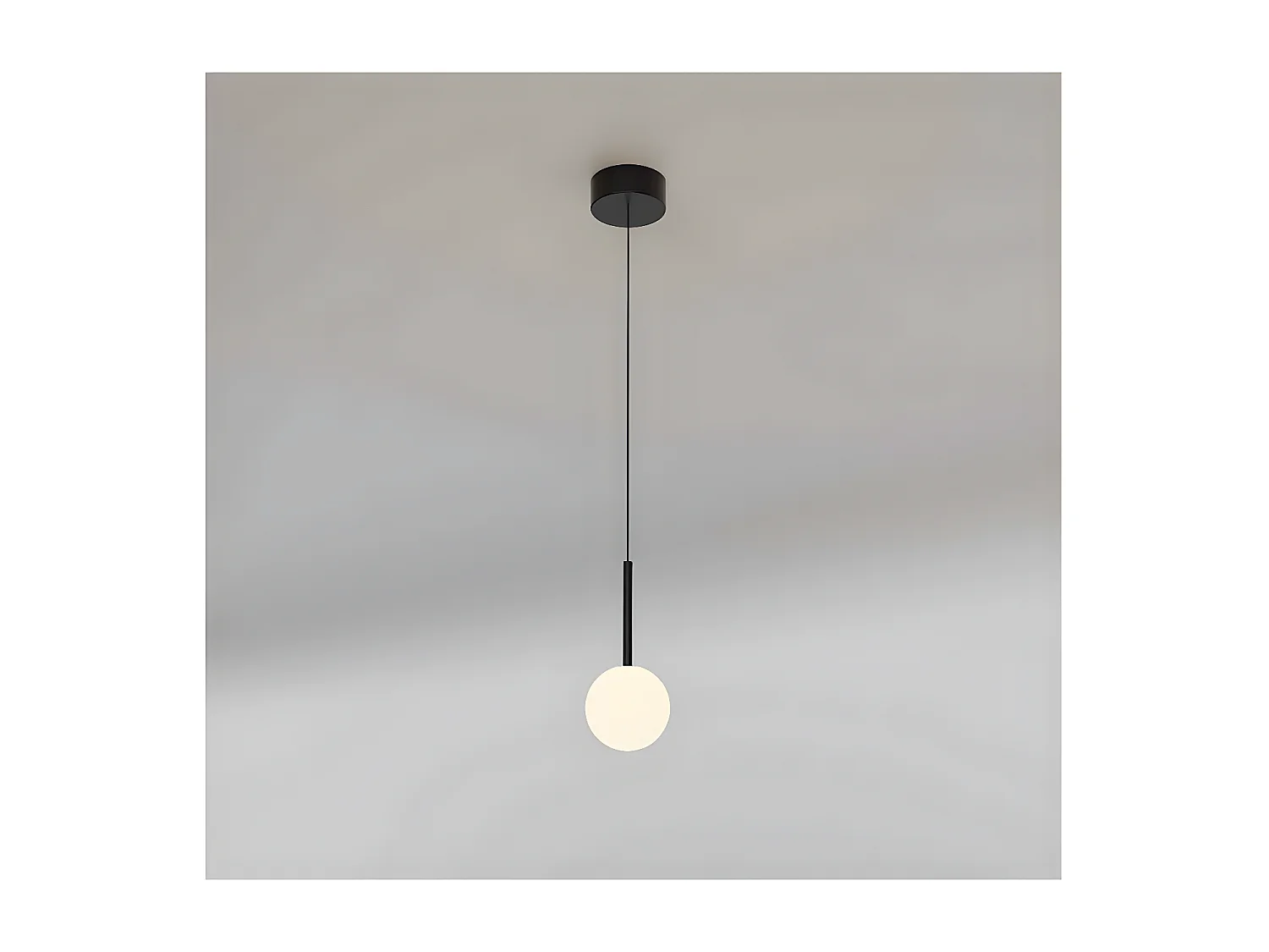 Suspension 1 modèle de lumière CELLAR avec tulipe sphérique MANTRA