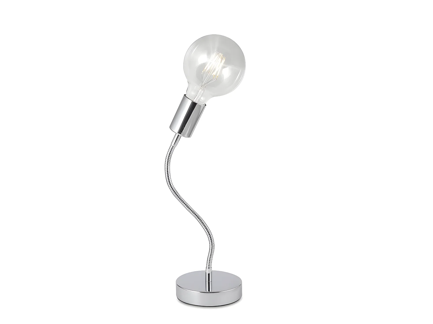 Lampe à poser pour ampoule décorative MELISA chrome