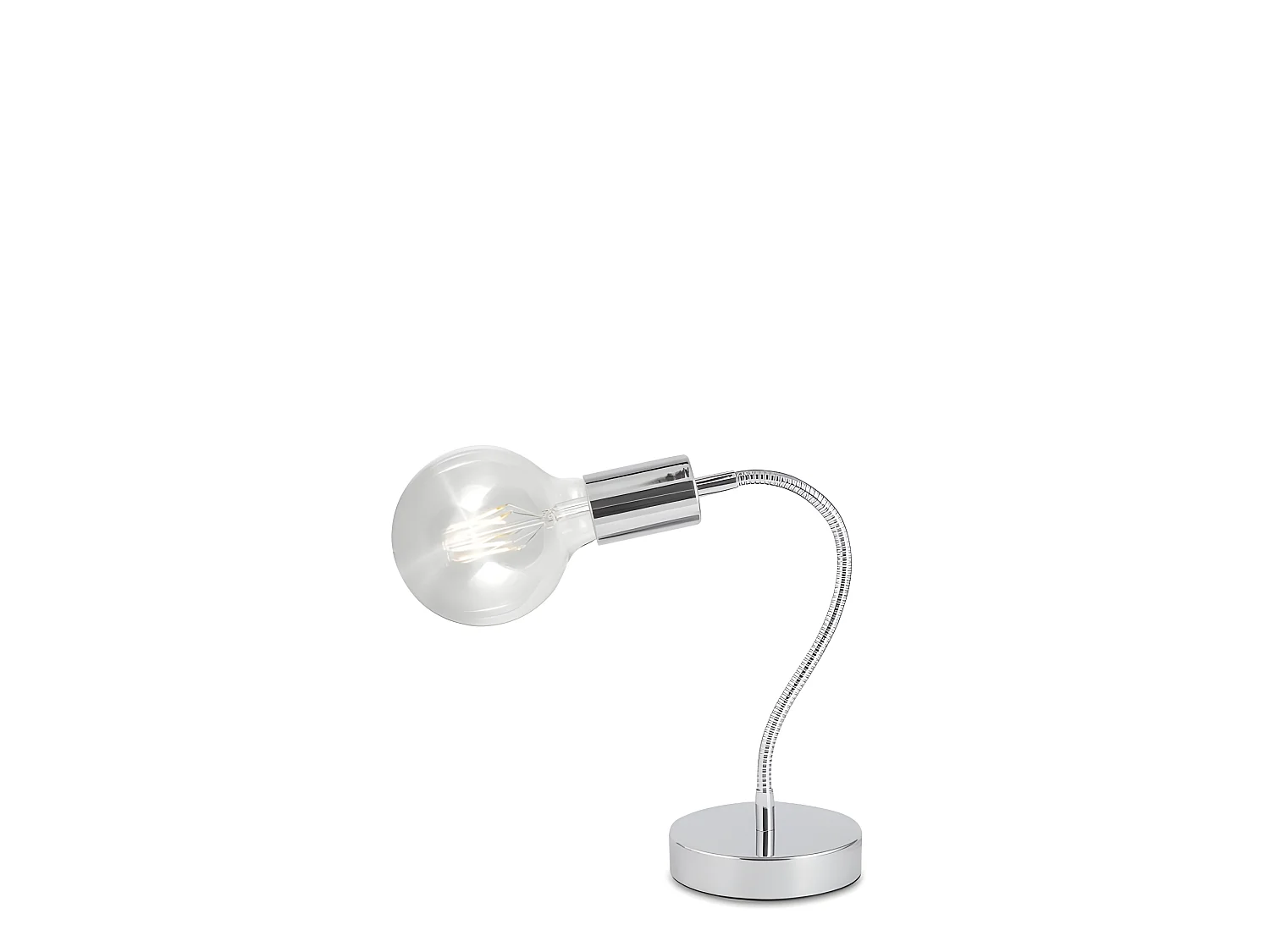 Lampe à poser pour ampoule décorative MELISA chrome
