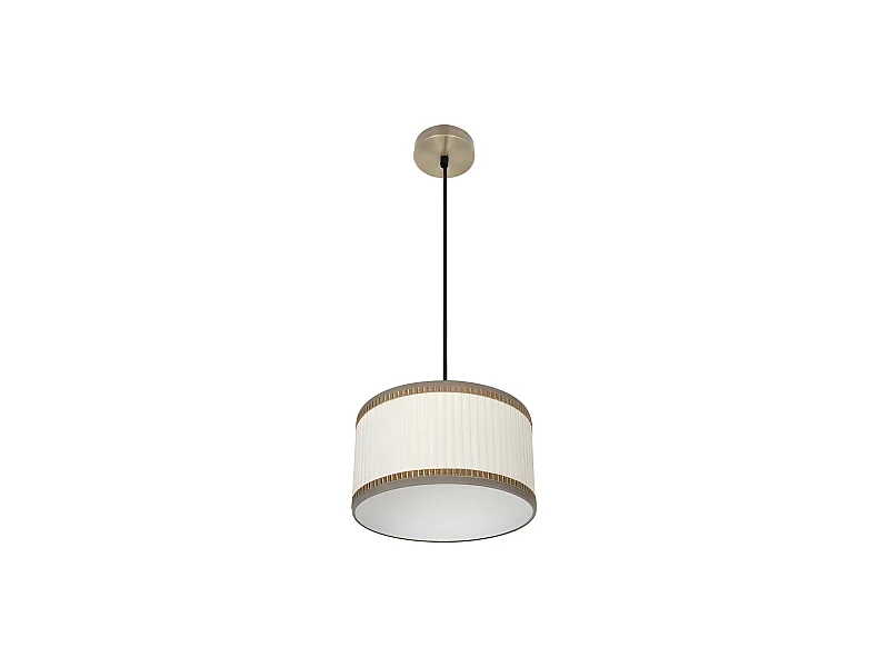 Ciondolo in metallo color Pelle 1 luce modello Soprano Regolabile FABRILAMP