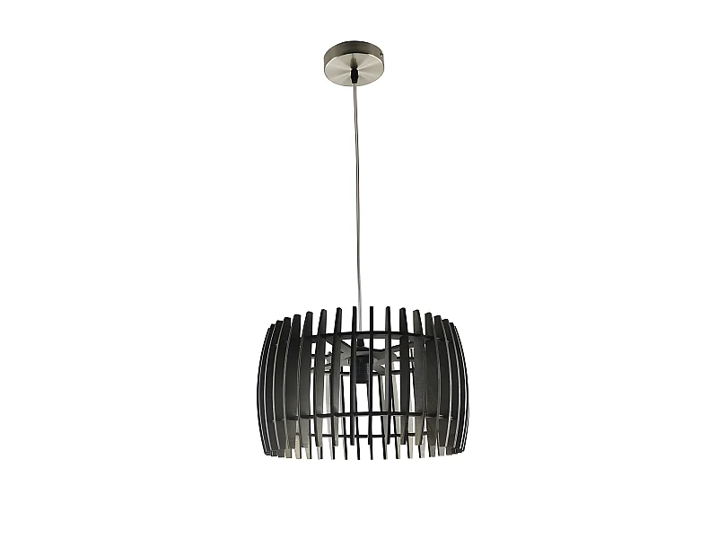 Colgante Poplar Marron Cafe De 1 Luz