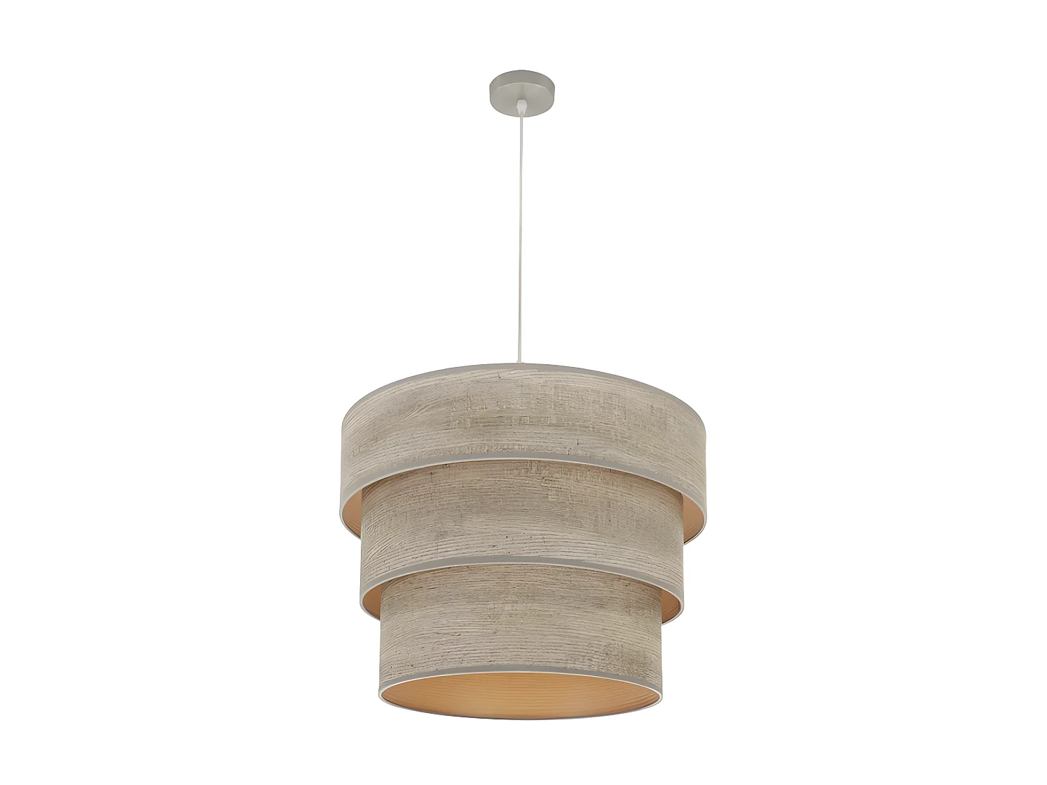 Plafonnier avec écran modèle Smile Niquel 3 l. FABRILAMP