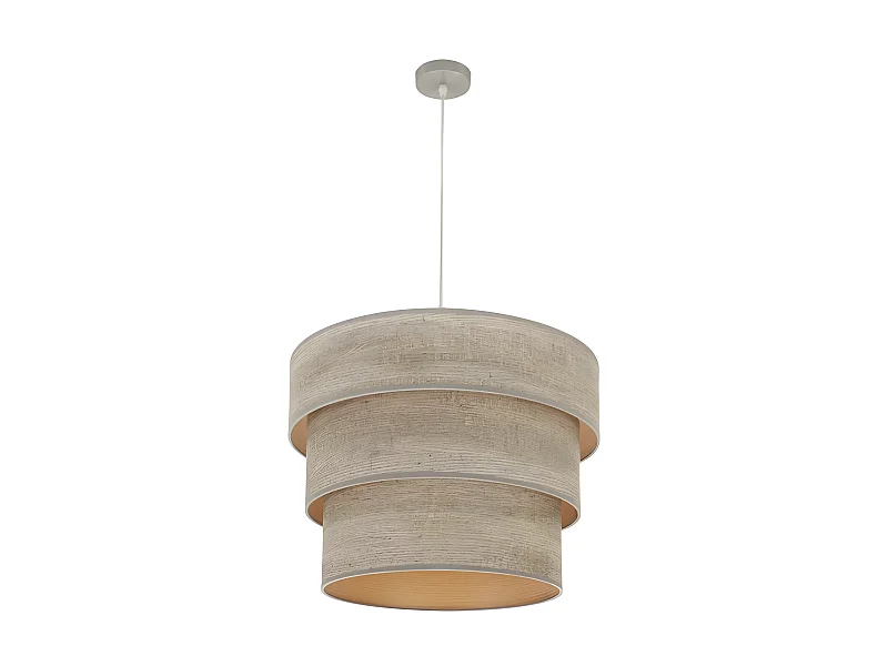 Plafonnier avec écran modèle Smile Niquel 3 l. FABRILAMP