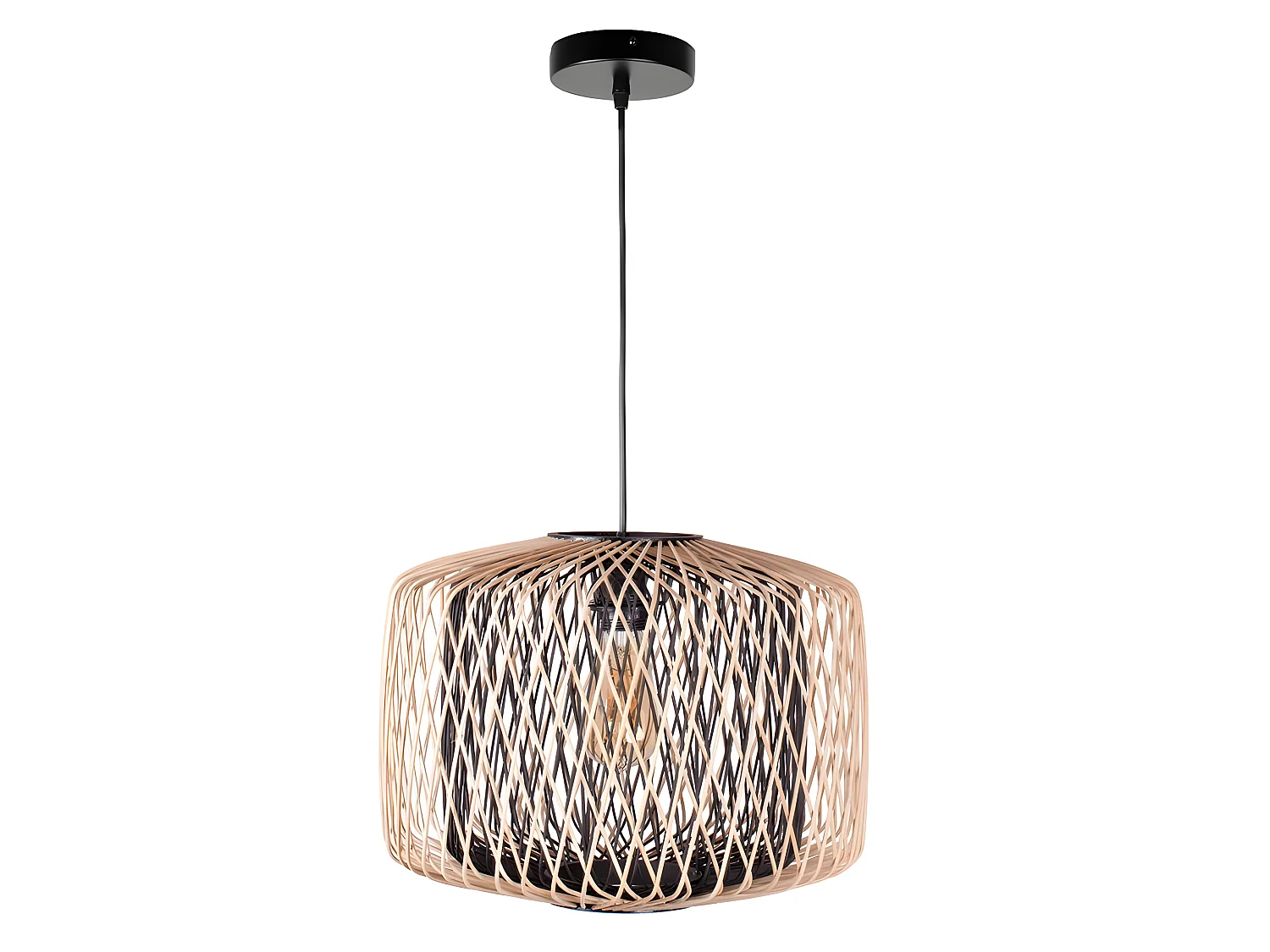 Colgante Modelo Bamboo  En Bambú  Natural De