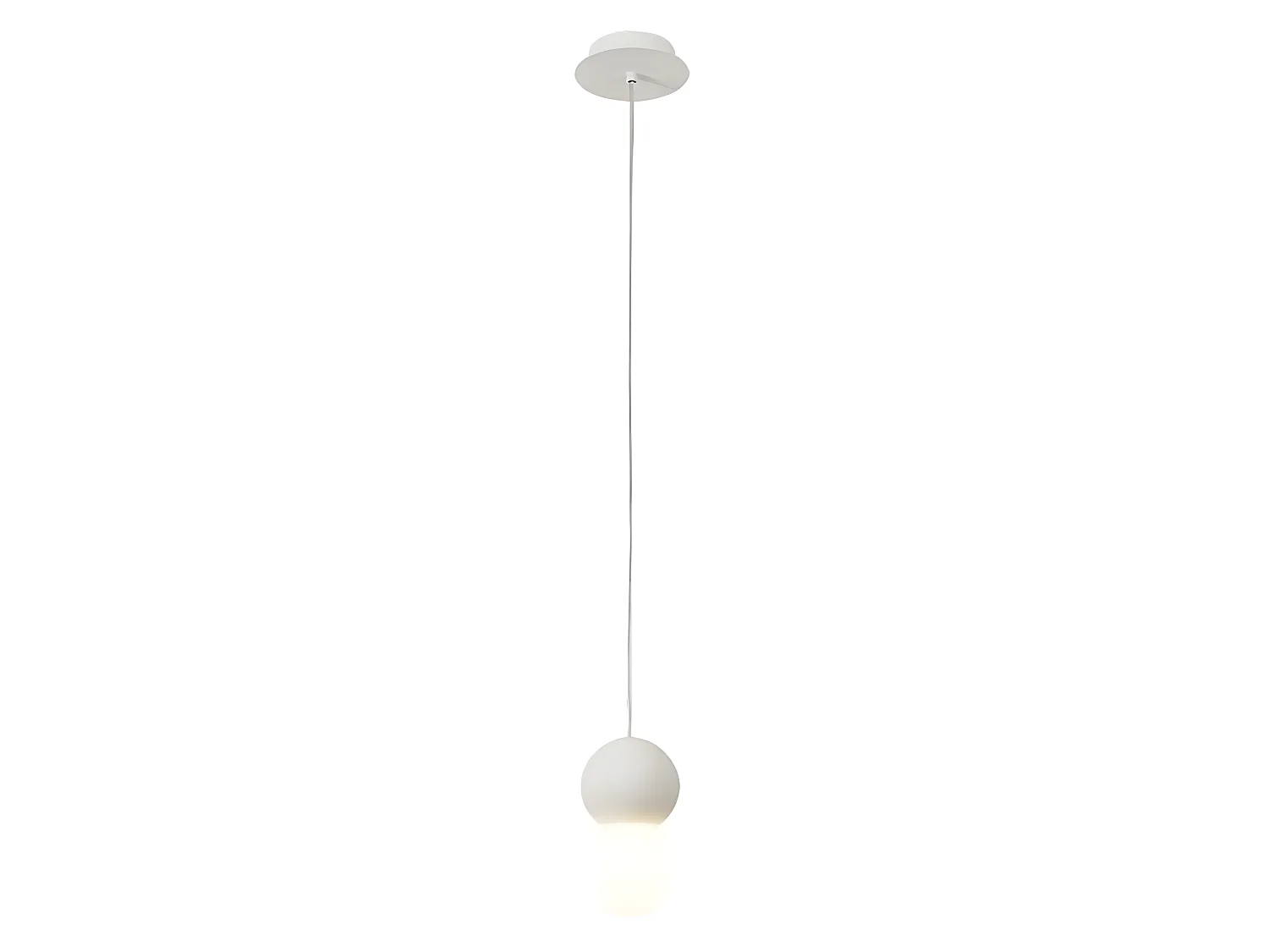 Nouveauté rond blanc suspension ciment couleur GALAXIA 1 lumière MANTRA