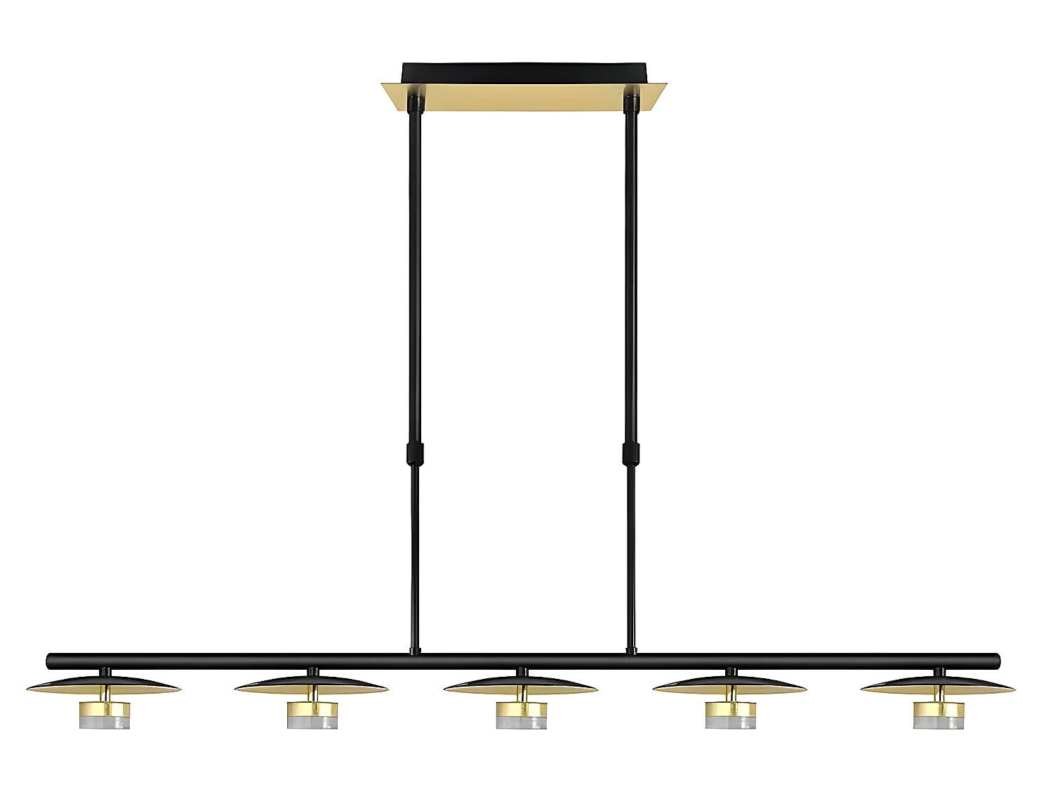 Lampe linéaire CAPE TOWN led 30w couleur noire FABRILAMP