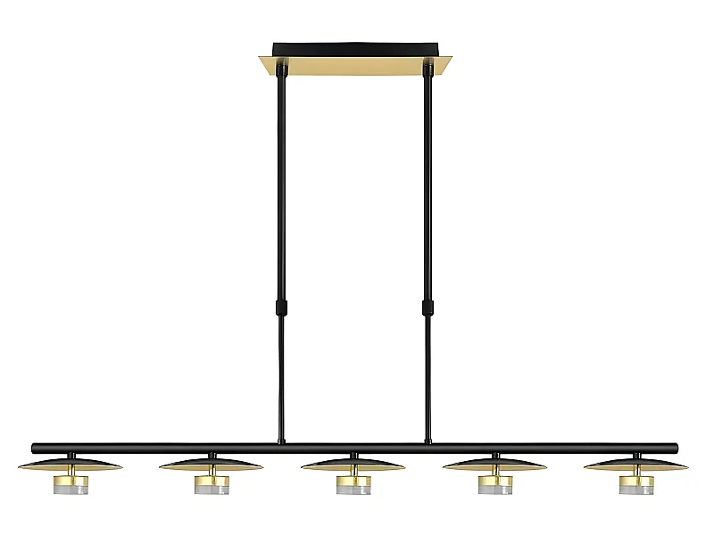 Lampe linéaire CAPE TOWN led 30w couleur noire FABRILAMP