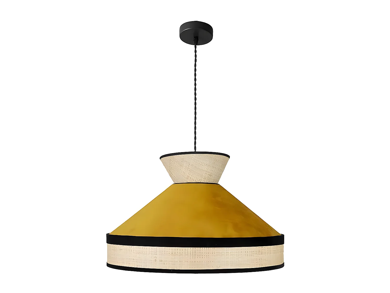 Plafonnier FABRIZO avec lumière naturelle / jaune FABRILAMP