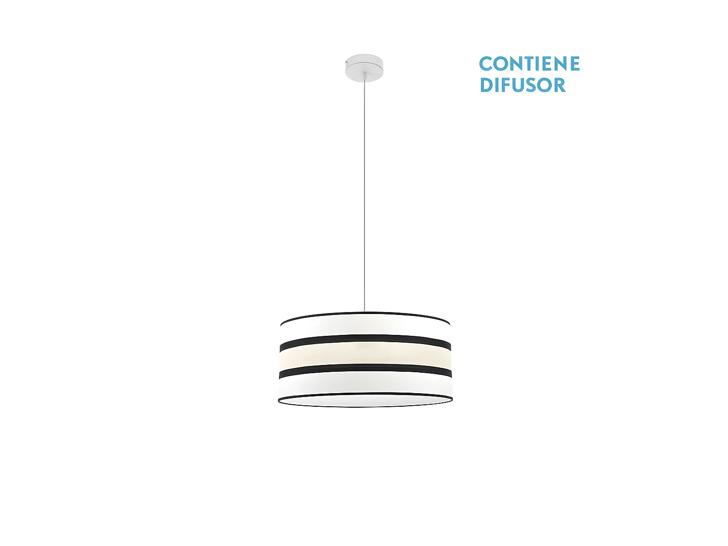 Colgante Tricolor Blanco/beis/negro Modelo Karla