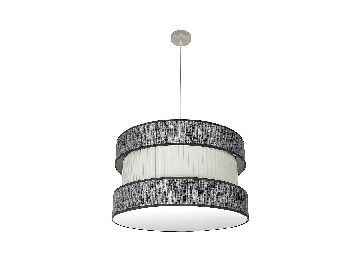 Plafonnier bicolore modèle Home 3luces Réglable Nickel FABRILAMP