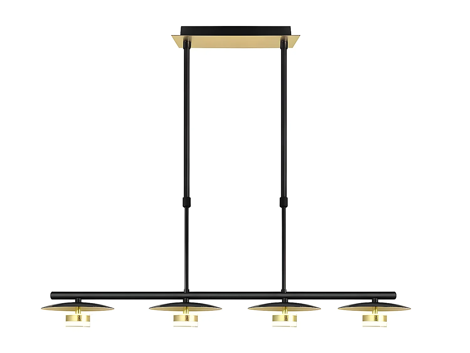 Lampe linéaire CAPE TOWN led 4 l. noir FABRILAMP