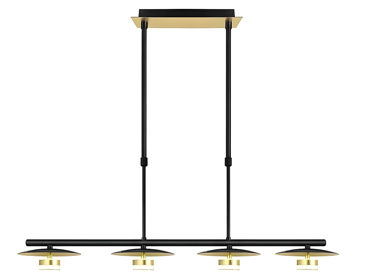 Lampe linéaire CAPE TOWN led 4 l. noir FABRILAMP