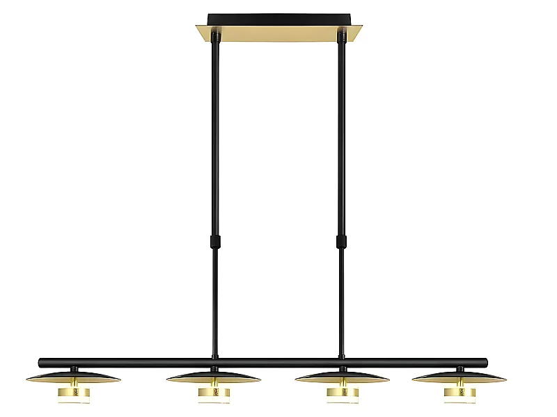 Lampe linéaire CAPE TOWN led 4 l. noir FABRILAMP