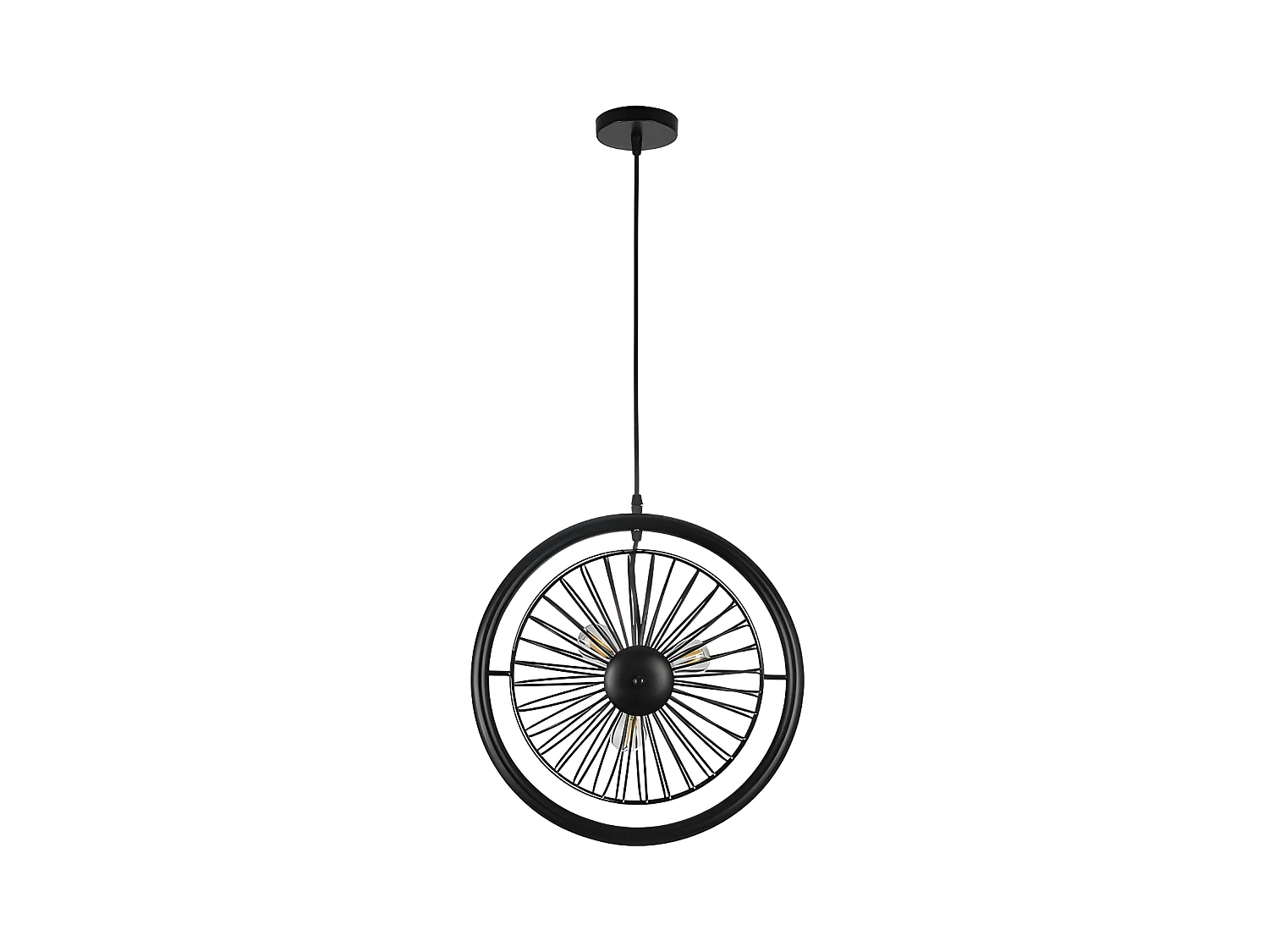 Suspension articulée noire modèle GANGA 3 FABRILAMP lumières