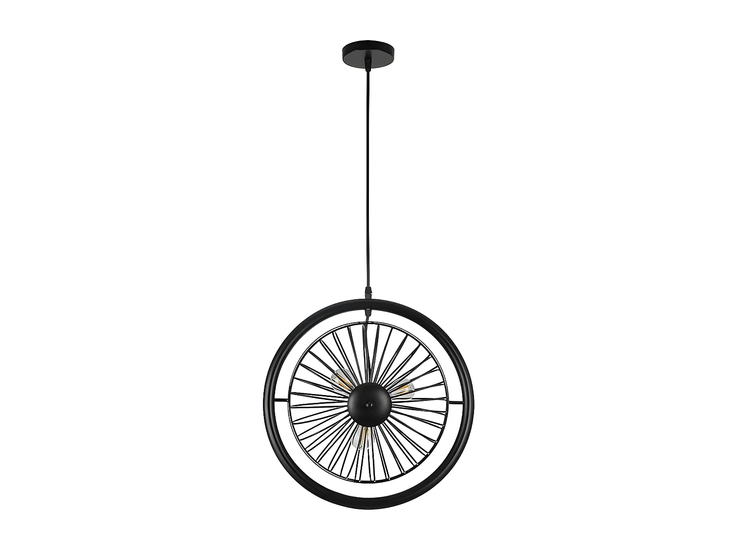 Suspension articulée noire modèle GANGA 3 FABRILAMP lumières