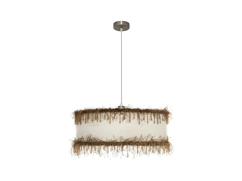 Lampada modello Hilos finitura beige 1xe27 50 D FABRILAMP