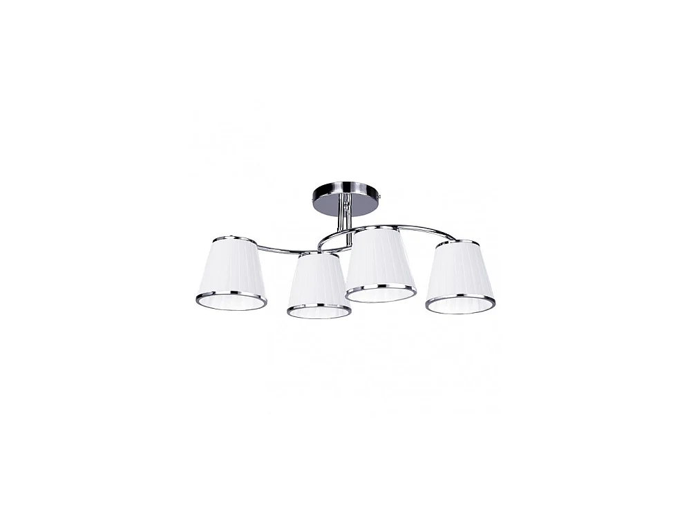 Lampe Lantanas 4x27 Chrome Écran blanc   FABRILAMP