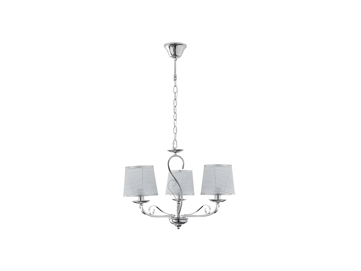 Lampe modèle Sumba 3xe14 finition Chrome FABRILAMP