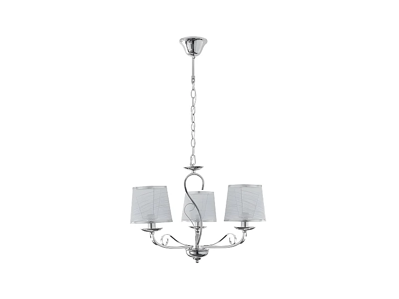 Lampe modèle Sumba 3xe14 finition Chrome FABRILAMP