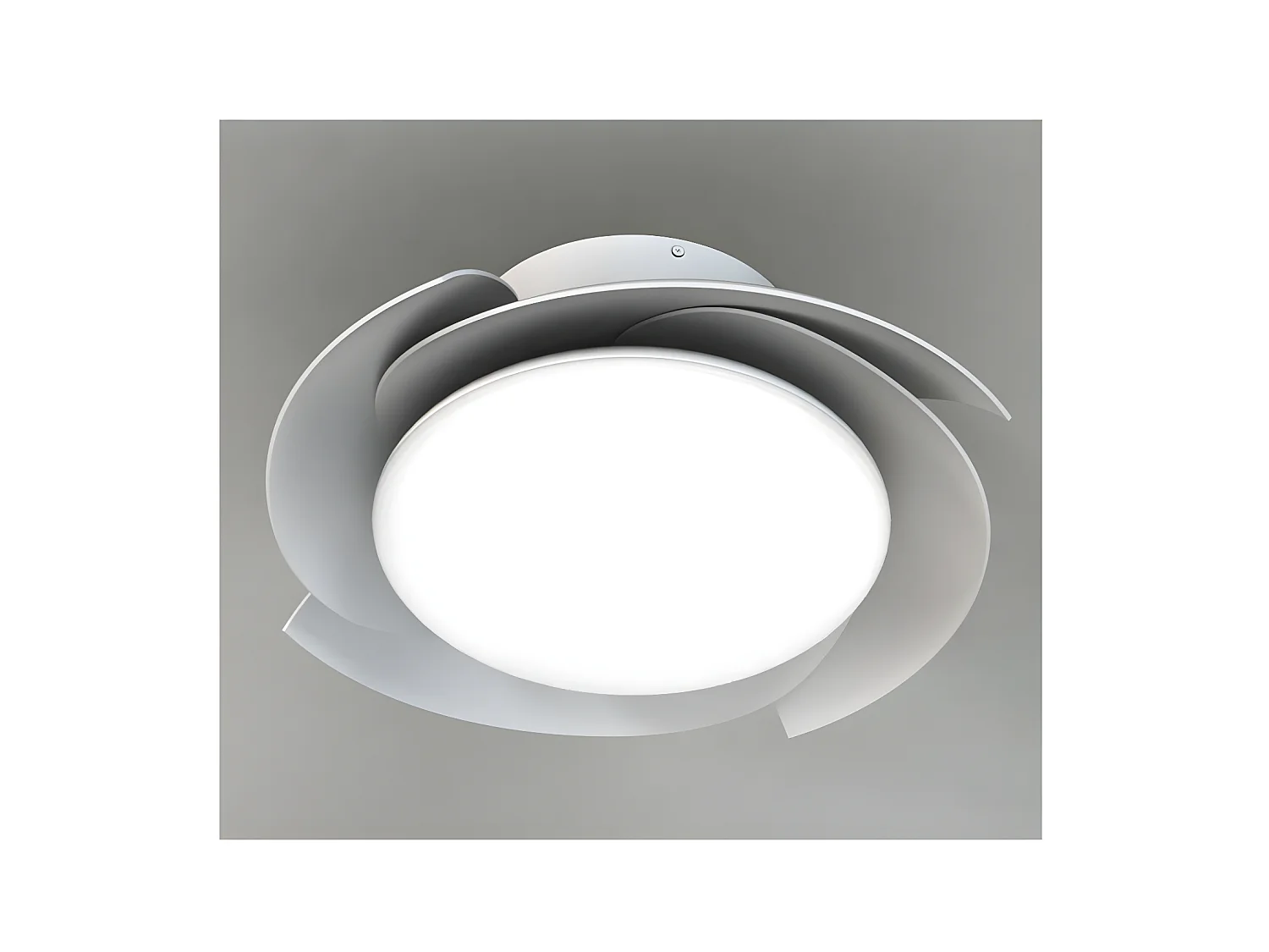 ventilateur DC ALOHA blanc LED intensité réglable