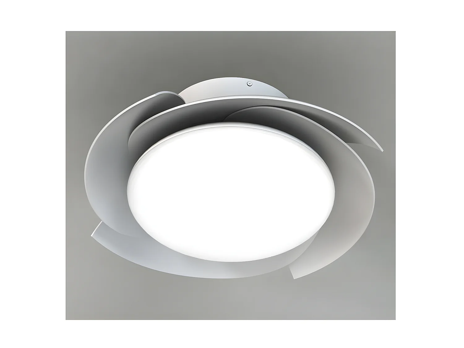 ventilateur DC ALOHA blanc LED intensité réglable