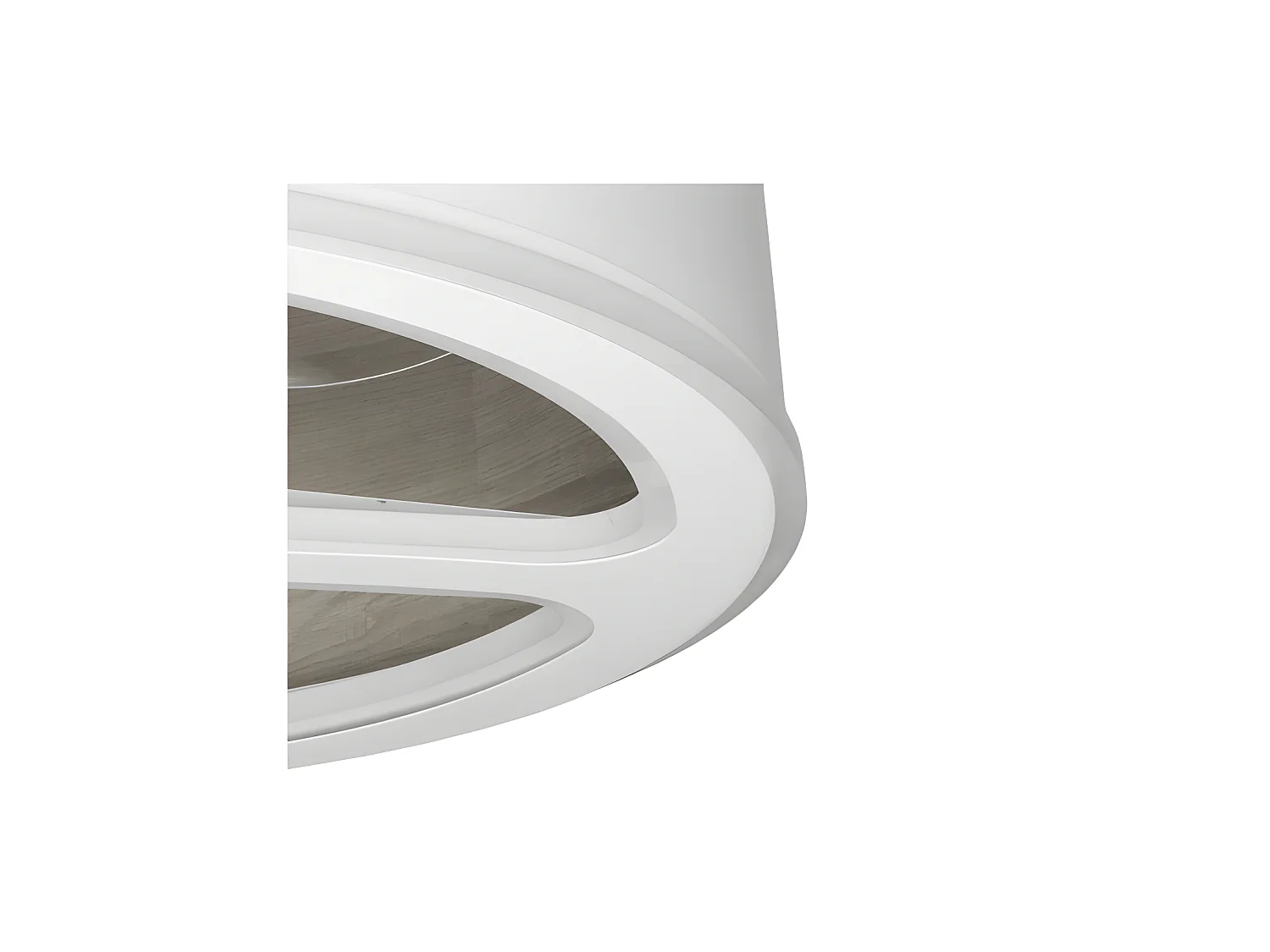 Ventilateur TATIANA DC Blanc gris LED intégrée 3 températures télécommande Fabrilamp