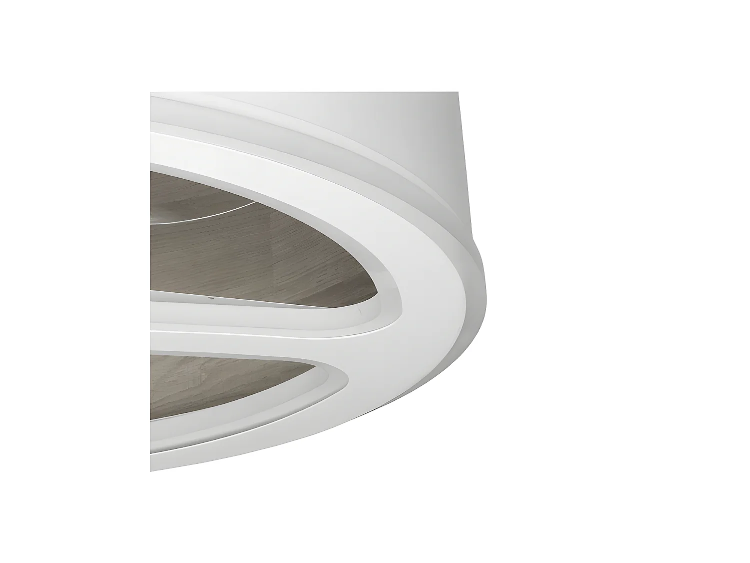 Ventilateur TATIANA DC Blanc gris LED intégrée 3 températures télécommande Fabrilamp