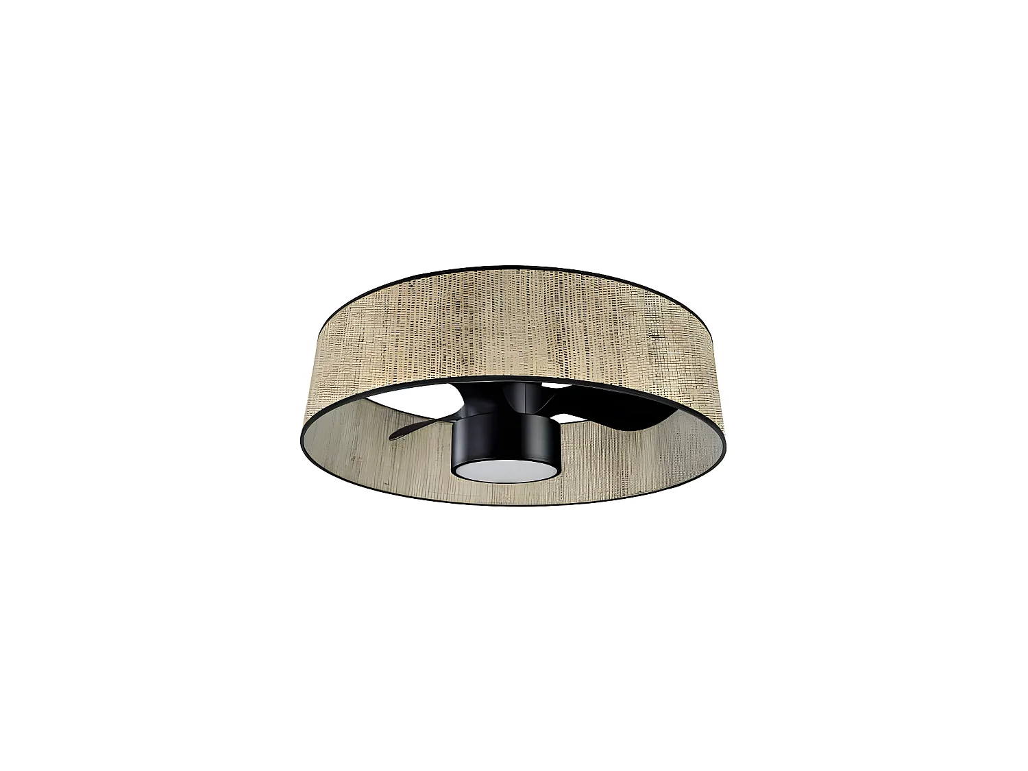 Ventilateur DC NATASHA noir canon led contrôle à distance réglable CCT Fabrilamp