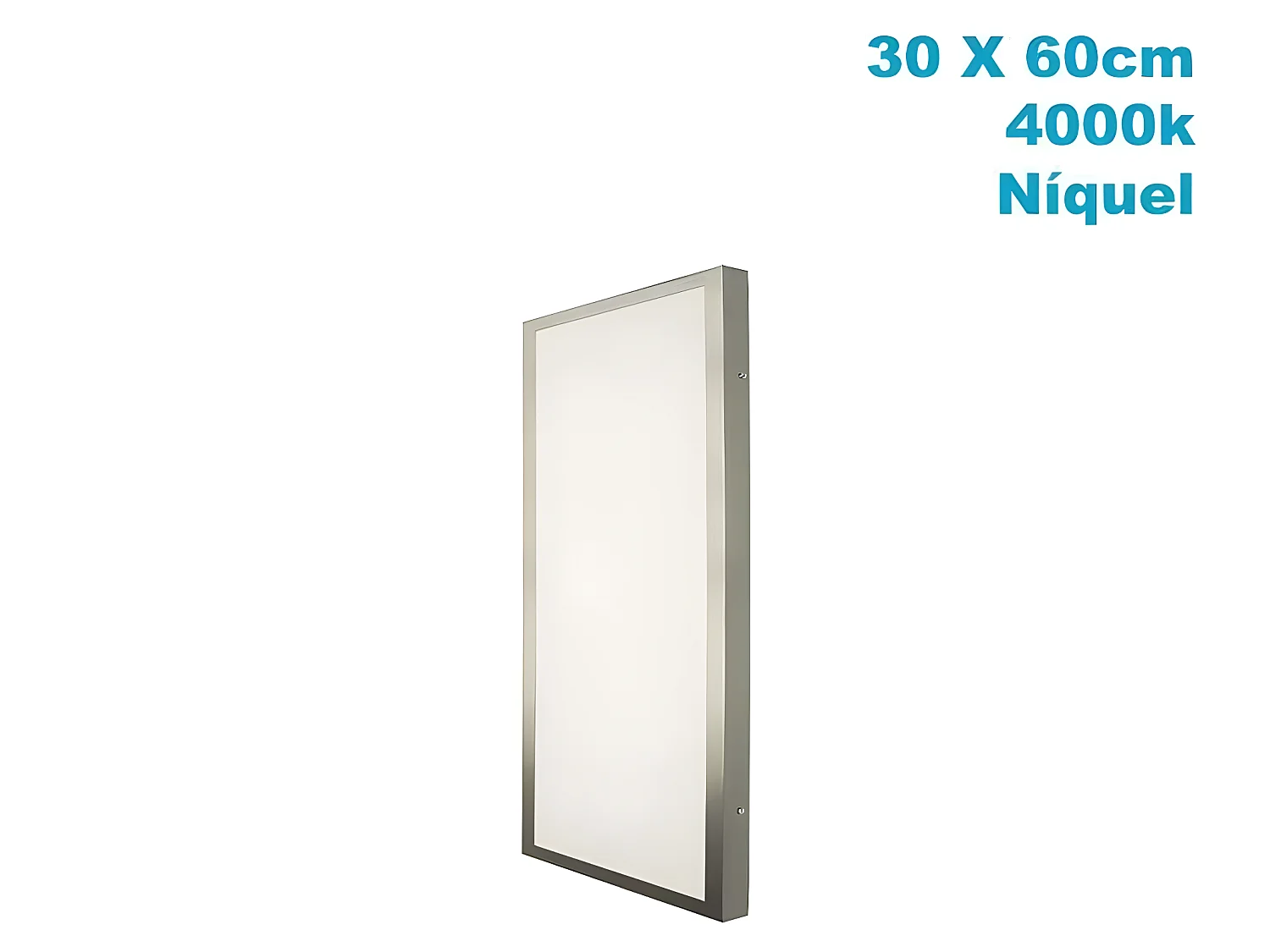 Surface Donwlight 36w model Niquel Plane FABRILAMP