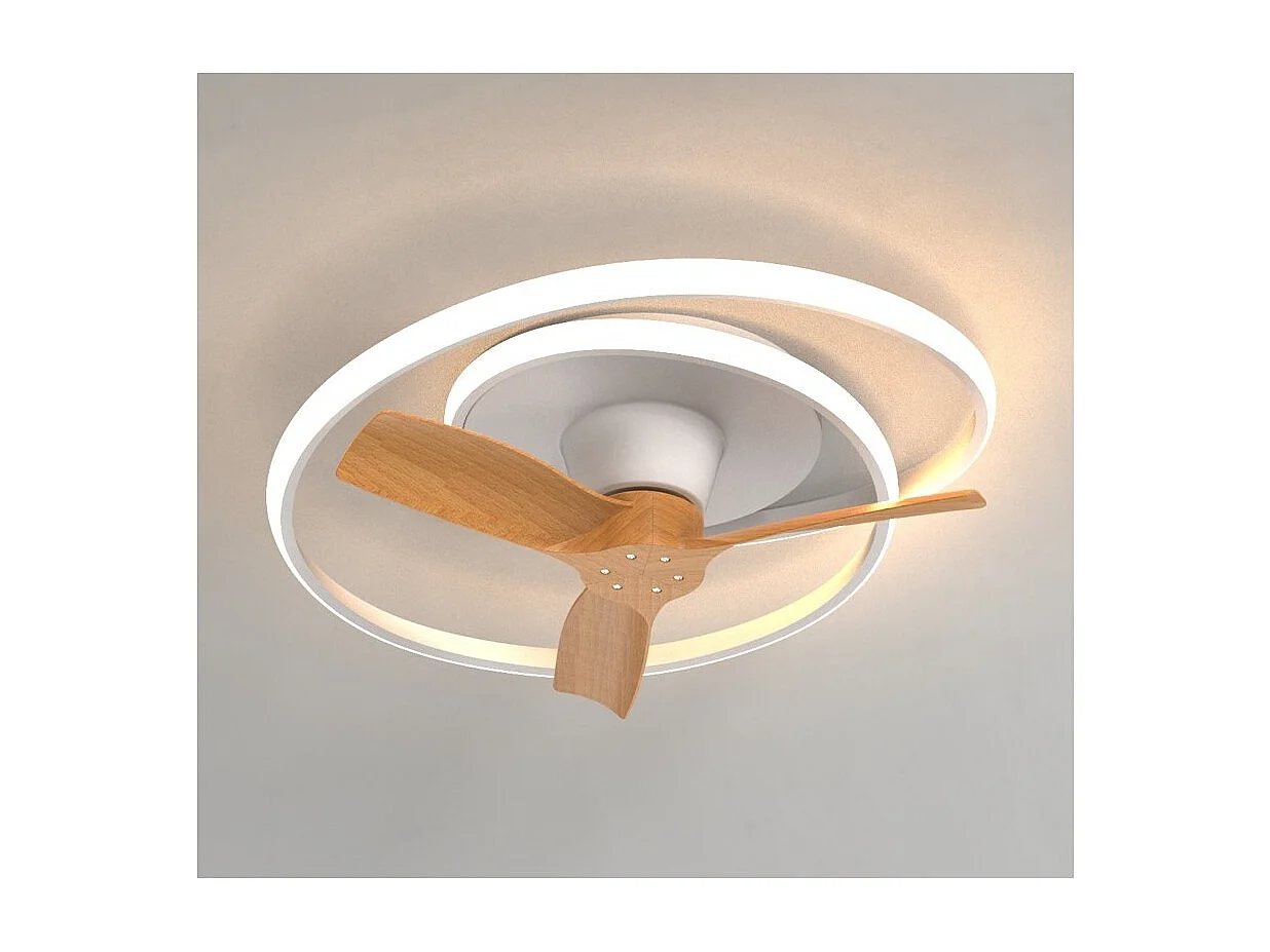 Modèle de ventilateur blanc OCEAN avec 3 pales de MANTRA