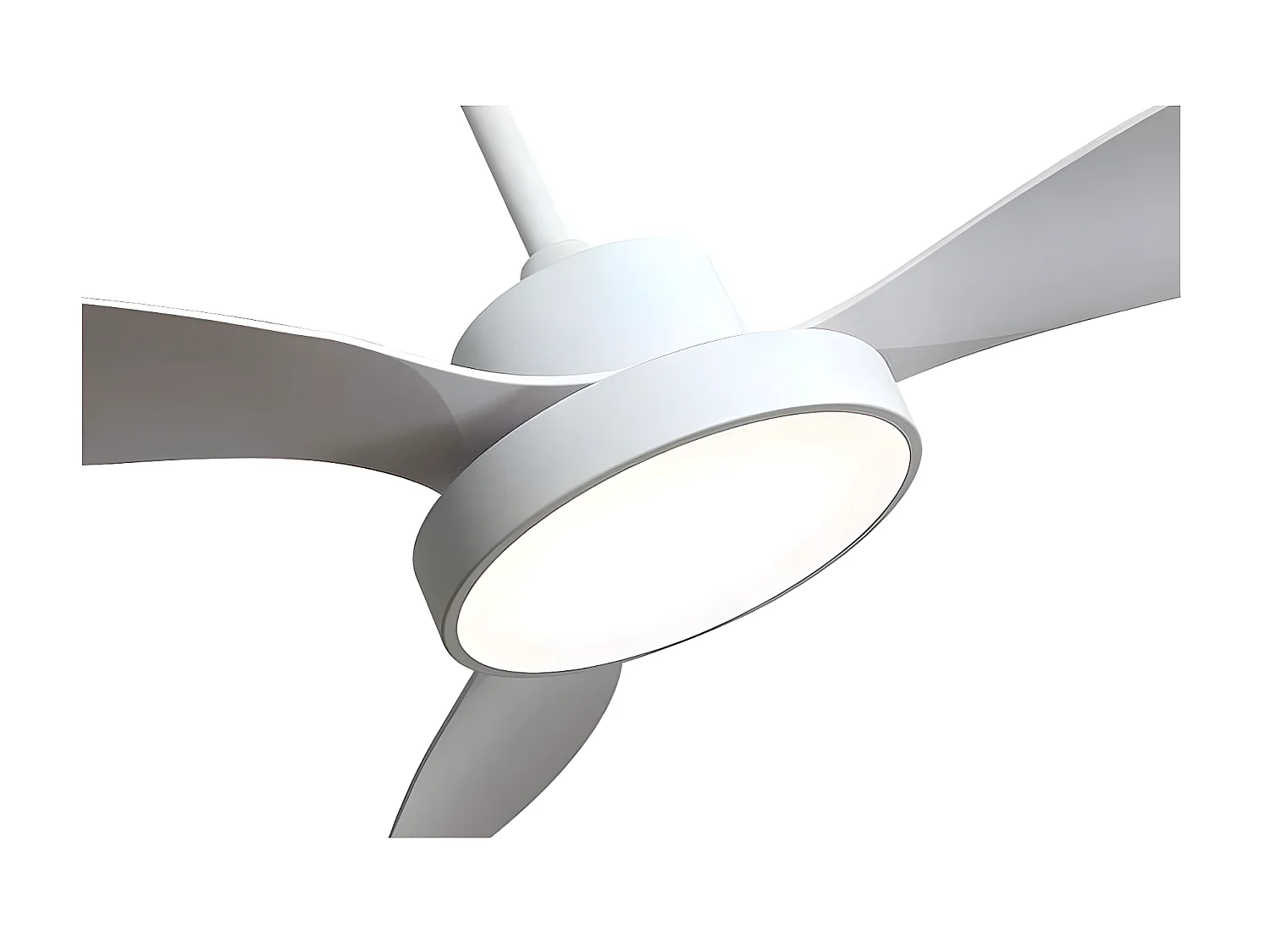 Ventilador Dc Hayate L Blanco Led Memoria De Color Y Temporizador