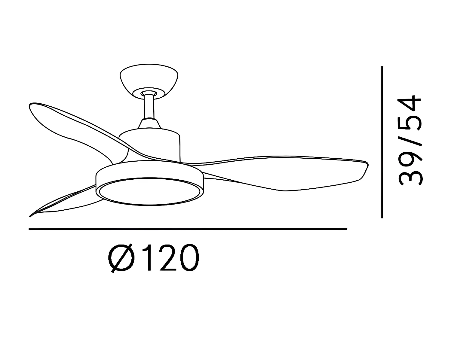 Ventilador Dc Hayate L Blanco Led Memoria De Color Y Temporizador