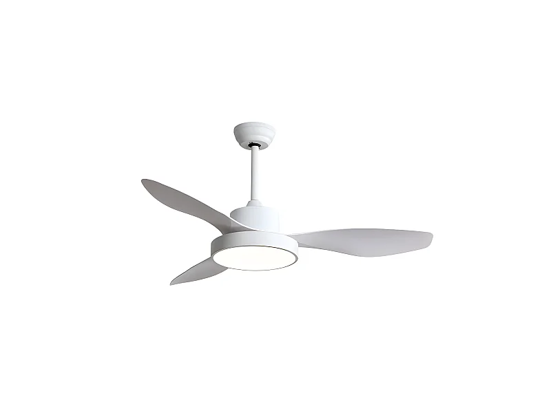 Ventilador Dc Hayate L Blanco Led Memoria De Color Y Temporizador