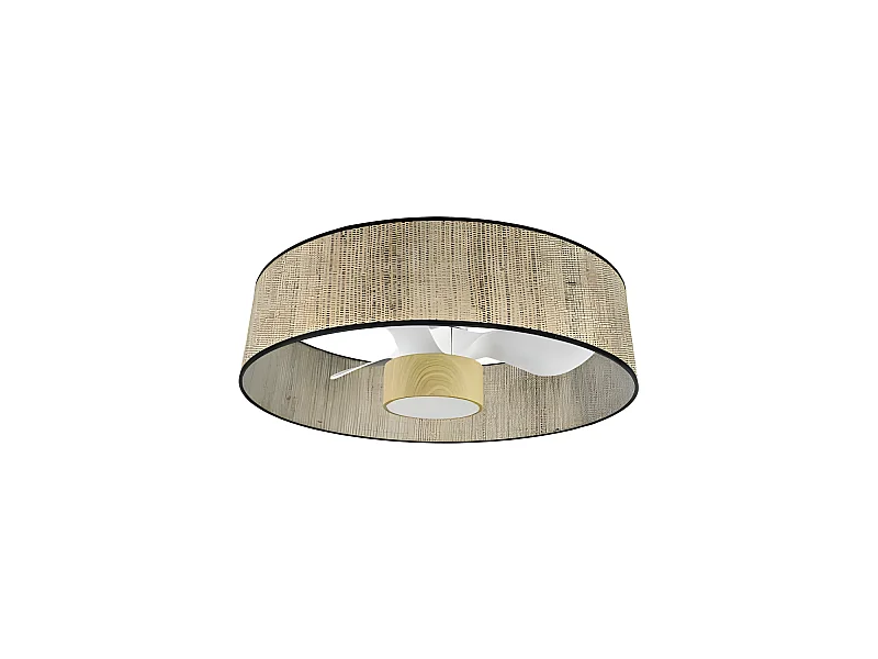 Ventilador Dc Natasha Blanco Cañizo Led Control Remoto Cct Regulable