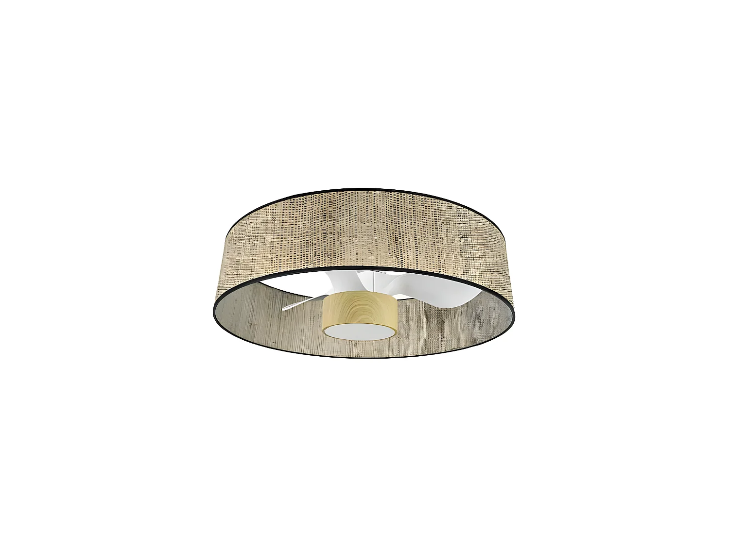 Ventilateur DC NATASHA blanc canon led contrôle à distance réglable CCT Fabrilamp