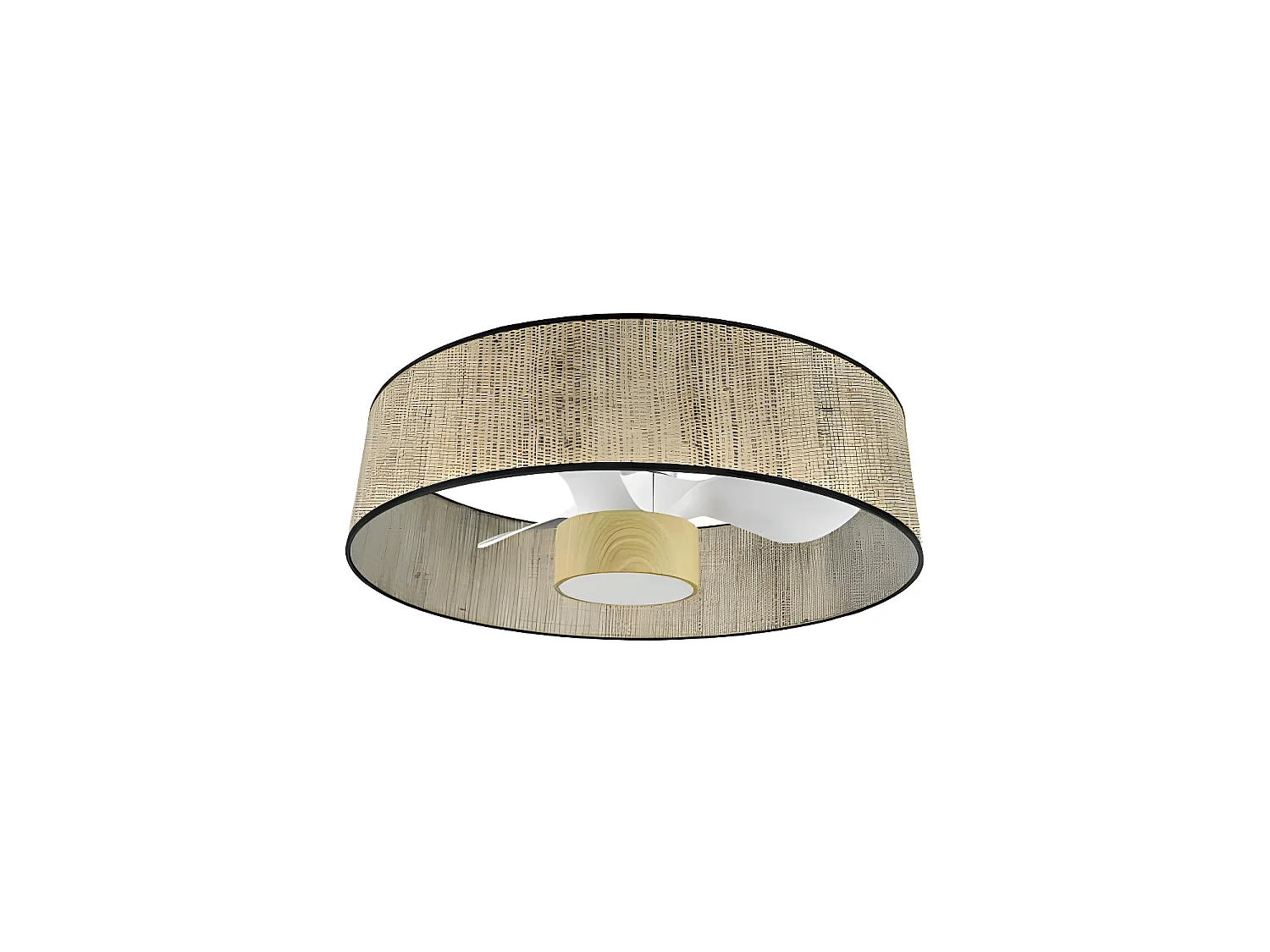 Ventilateur DC NATASHA blanc canon led contrôle à distance réglable CCT Fabrilamp