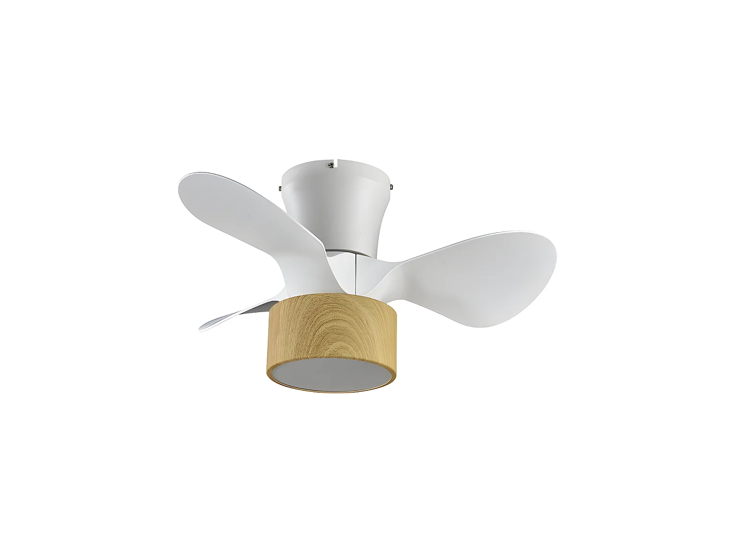 Ventilateur DC NATASHA blanc canon led contrôle à distance réglable CCT Fabrilamp