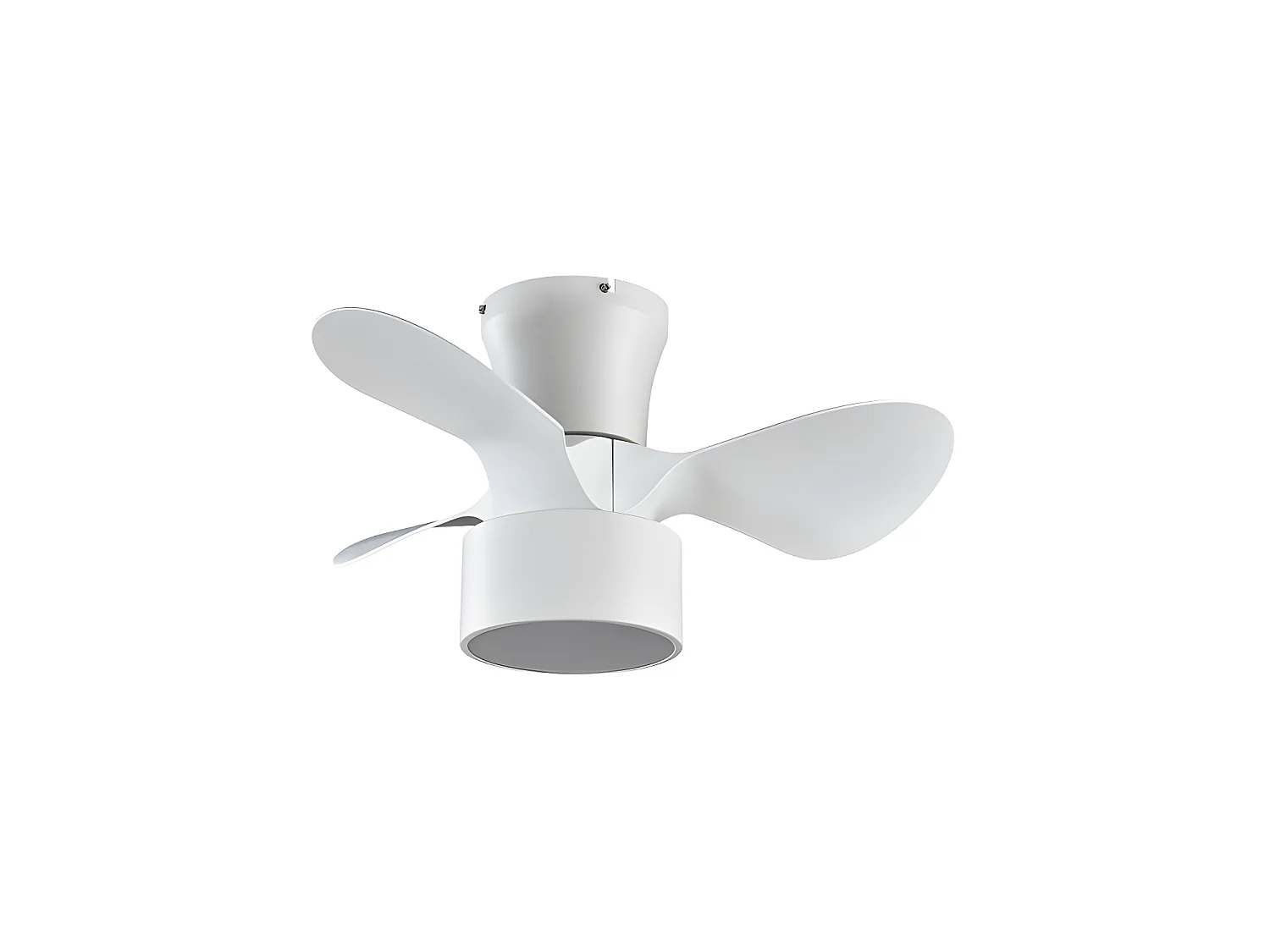 Ventilateur DC NATASHA blanc beige led contrôle à distance réglable CCT Fabrilamp