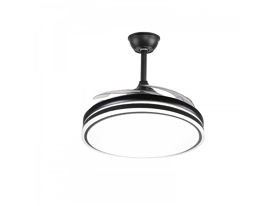 Ventilador Dc Asgard Led Negro 4 Aspas Con Memoria Color