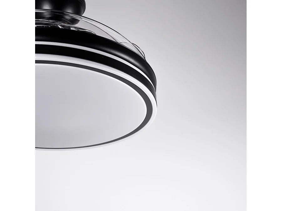 Ventilador Dc Asgard Led Negro 4 Aspas Con Memoria Color