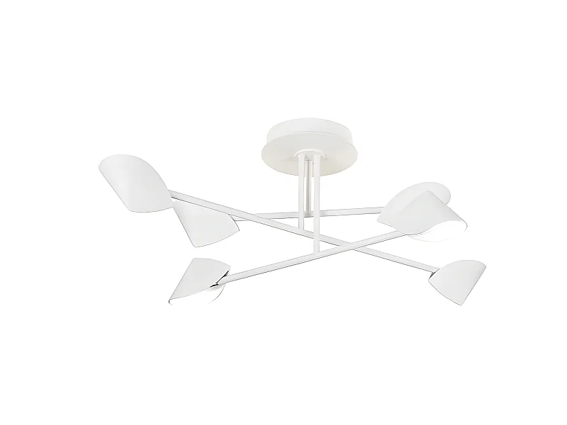 Semiplafon aluminium blanc modèle CAPUCCINA led 45w MANTRA