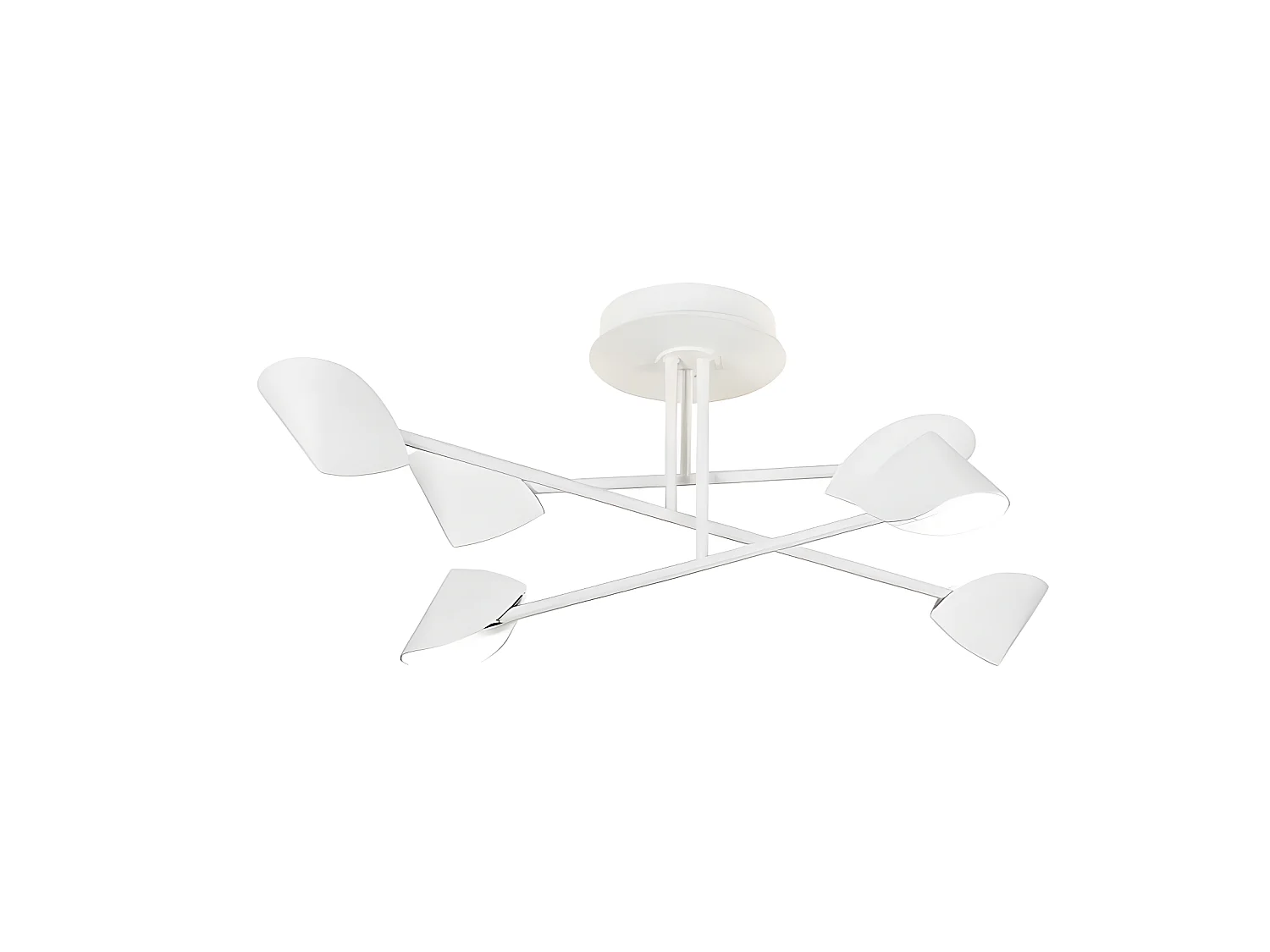 Semiplafon aluminium blanc modèle CAPUCCINA led 45w MANTRA