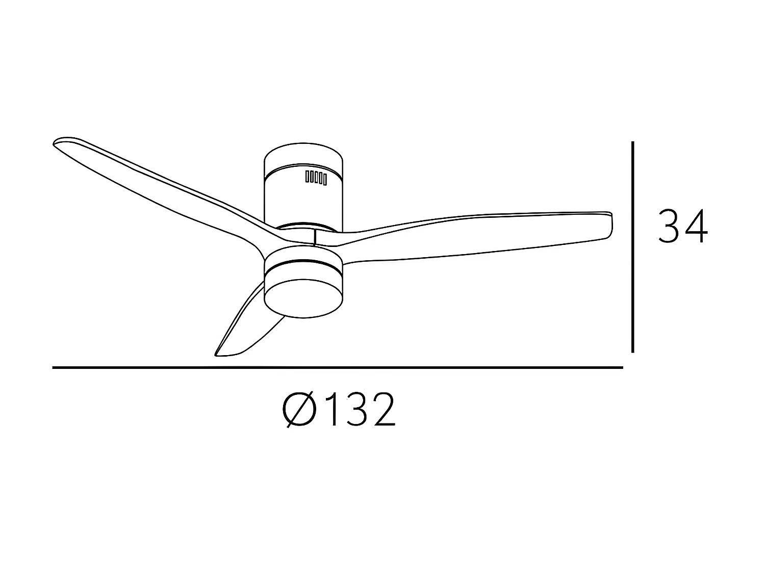 Fan DC AGUILON LED bianco con memoria a colori Fabrilamp