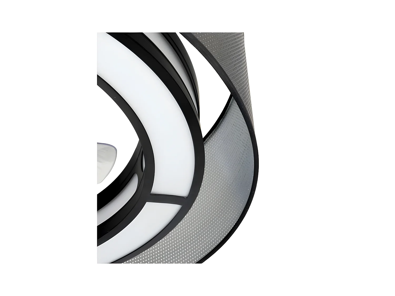 Ventilateur DC ANASTASIA Noir LED 3 températures commande à distance Fabrilamp