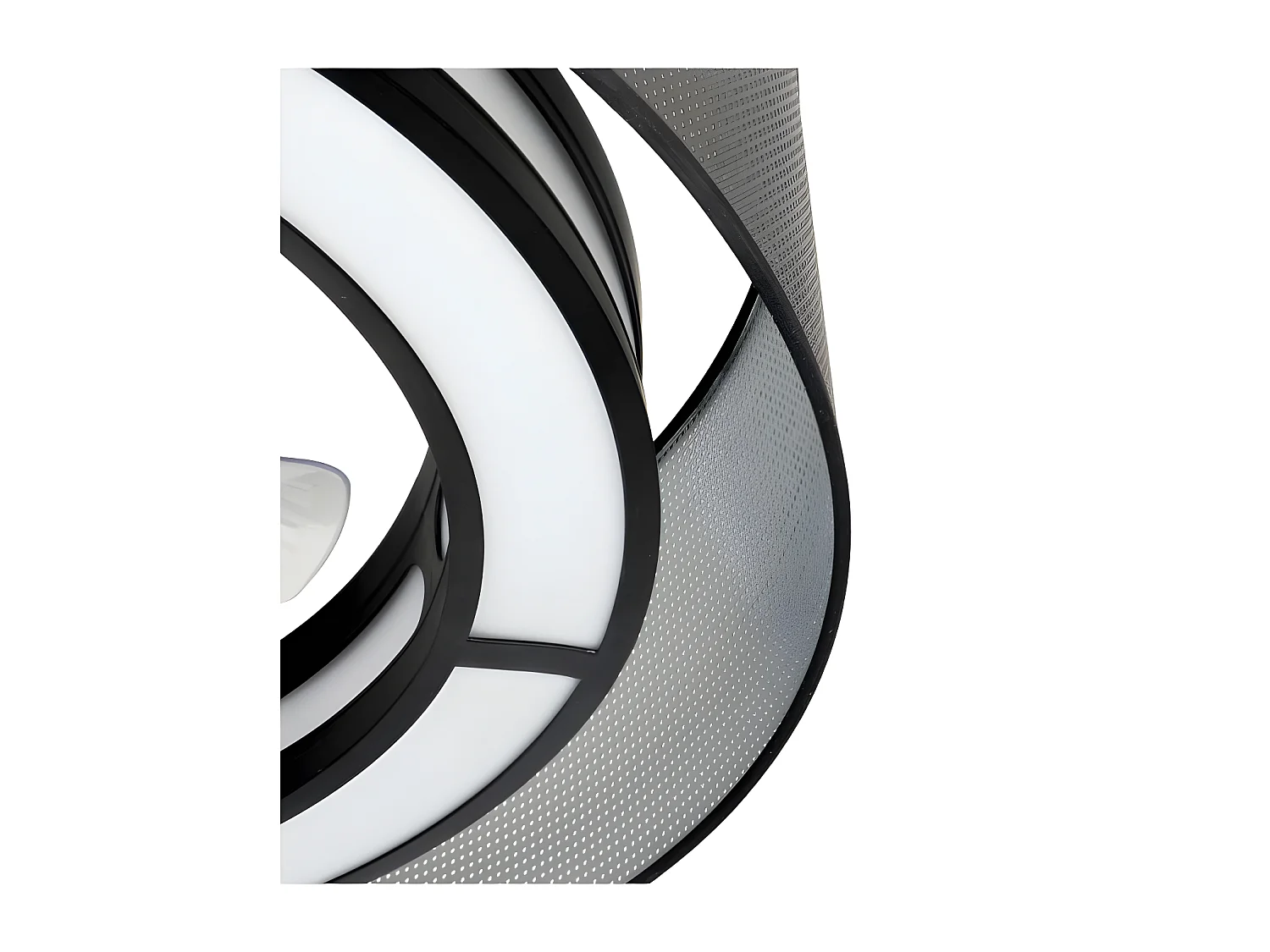 Ventilateur DC ANASTASIA Noir LED 3 températures commande à distance Fabrilamp