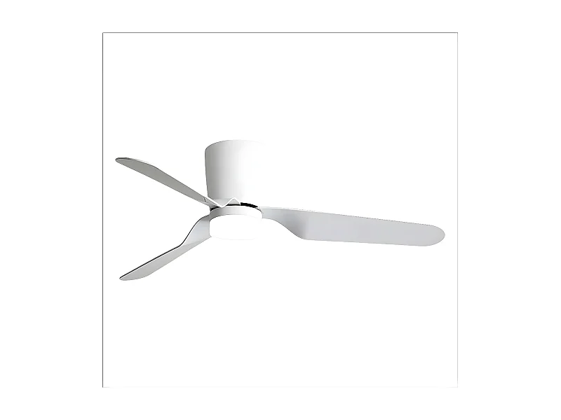 Ventilateur KOCHI DC LED blanche 3 températures et mémoire de couleur Fabrilamp