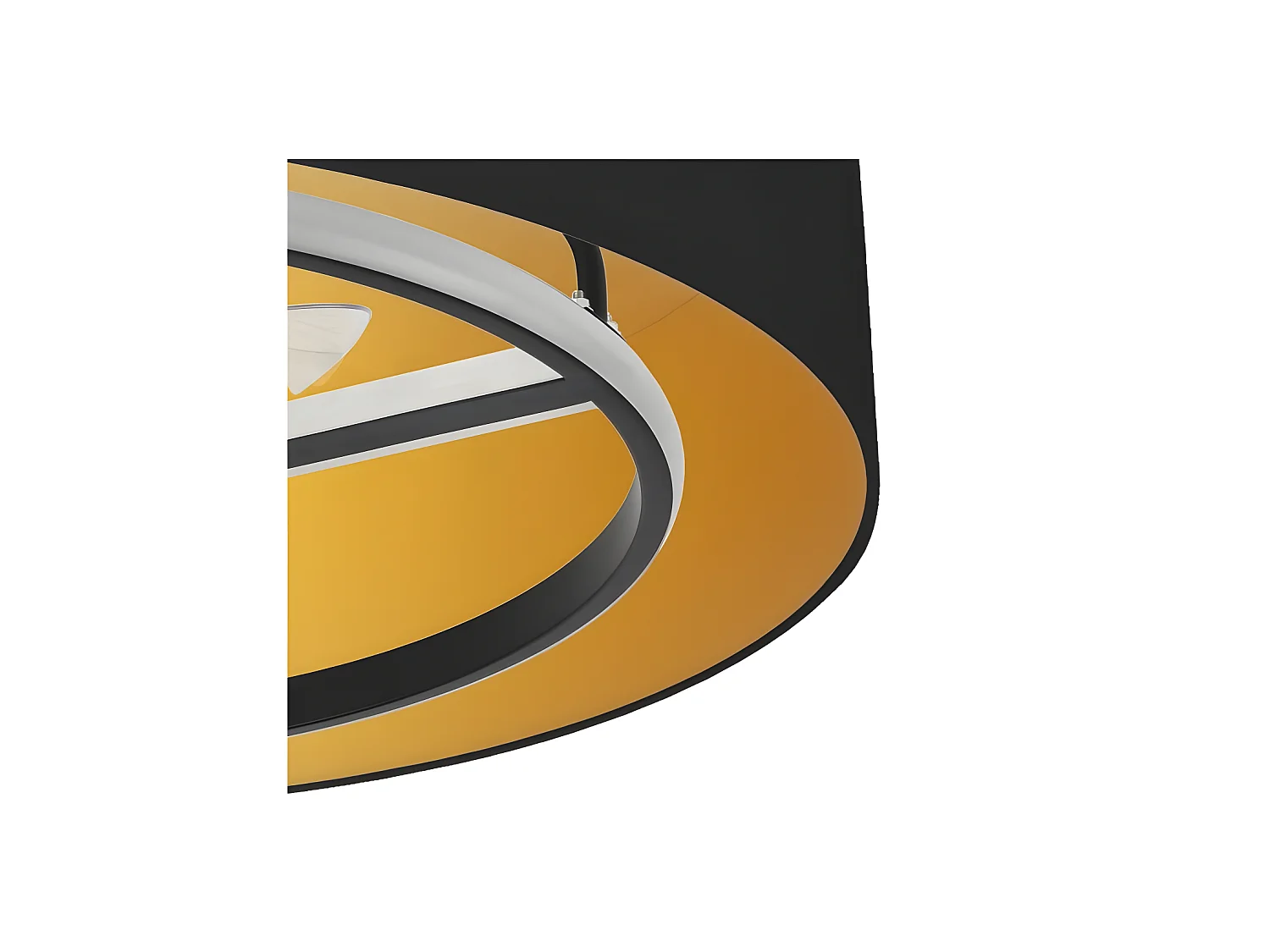 ANUSKA Ventilateur DC LED Noir 6 Vitesses 3 Couleurs FABRILAMP