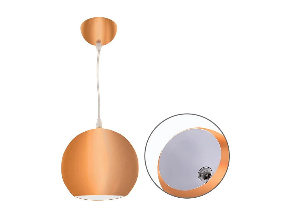 Colgante De Metal Acabado Cobre De   Modelo Guido